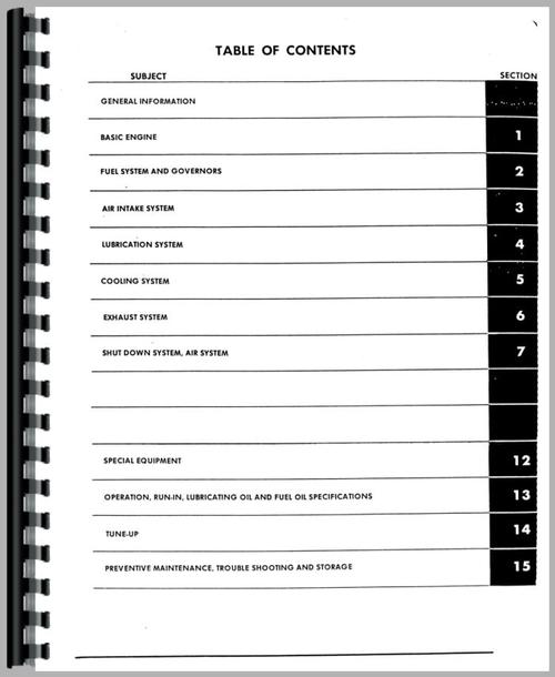 Service Manual for Euclid 29 TDT Tractor Detroit Diesel Engine Sample Page From Manual