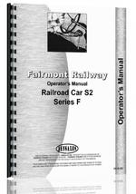 Operators Manual for Fairmont S2-E Railway Car