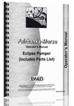 Operators Manual for Fairbanks Morse Eclipse Pumper