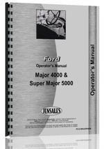 Operators Manual for Ford 4000 Major Tractor