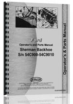 Operators Manual for Ford 2N Sherman 54C900 Backhoe Attachment