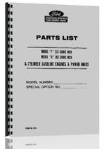 Parts Manual for Ford 262 Engine