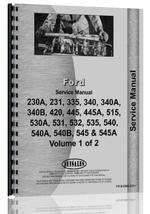 Service Manual for Ford 545 Industrial Tractor