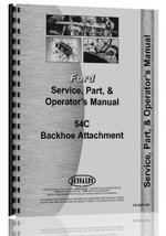 Operators Manual for Ford 54C Sherman 54C Backhoe Attachment