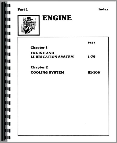 Service Manual for Ford 1100 Tractor Sample Page From Manual