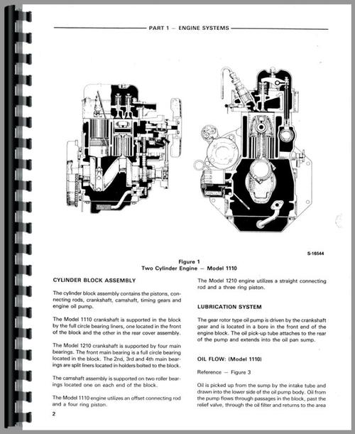 Service Manual for Ford 1210 Tractor Sample Page From Manual