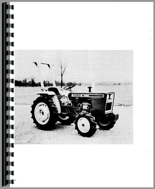 Operators Manual for Ford 1500 Tractor Sample Page From Manual