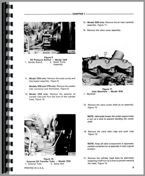 Service Manual for Ford 1510 Tractor Sample Page From Manual