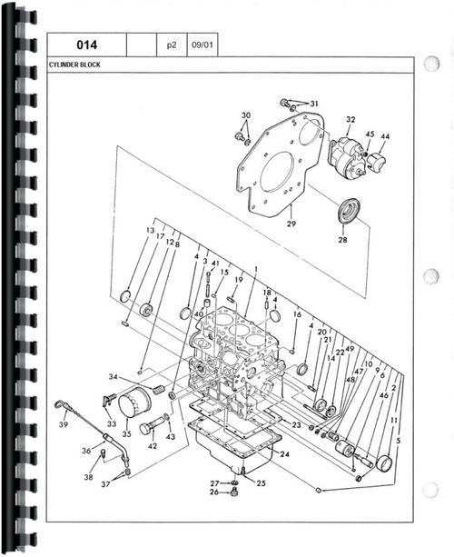 Parts Manual for Ford 16HP Lawn & Garden Tractor Sample Page From Manual
