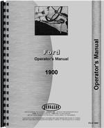 Operators Manual for Ford 1900 Tractor
