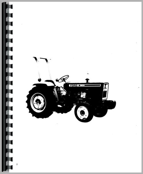 Operators Manual for Ford 1900 Tractor Sample Page From Manual