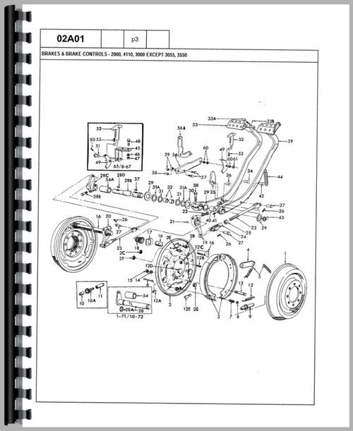 Parts Manual for Ford 2110 Tractor Sample Page From Manual