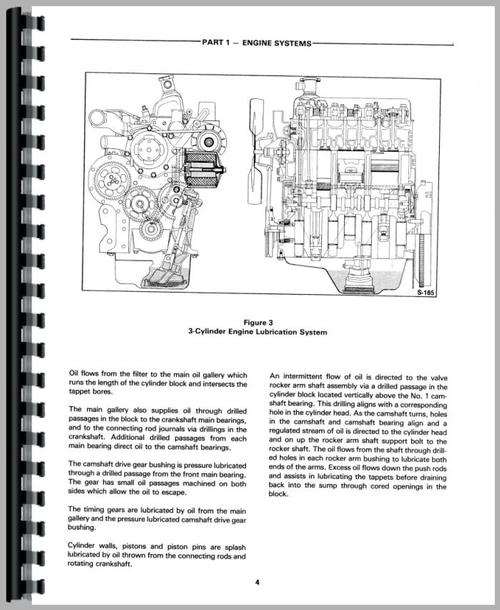 Service Manual for Ford 231 Industrial Tractor Sample Page From Manual