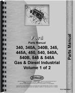 Parts Manual for Ford 340A Industrial Tractor
