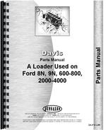 Parts Manual for Ford 4000 Davis A1 Loader Attachment