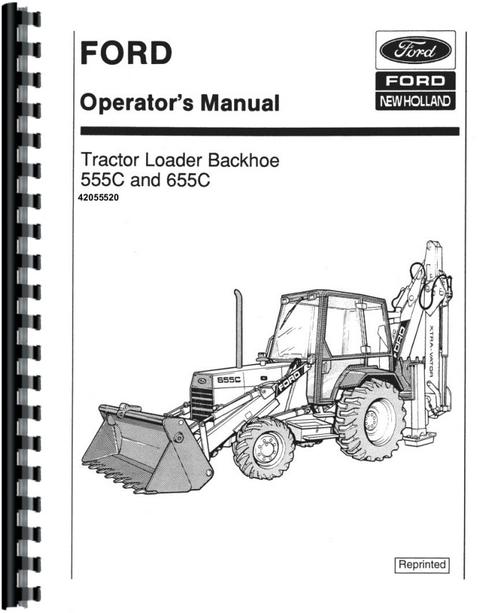 Operators Manual for Ford 655C Tractor Loader Backhoe Sample Page From Manual
