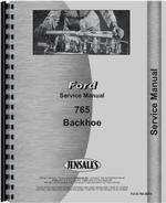 Service Manual for Ford 765 Backhoe Attachment