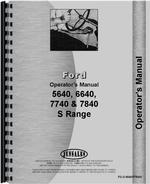 Operators Manual for Ford 7840 Tractor