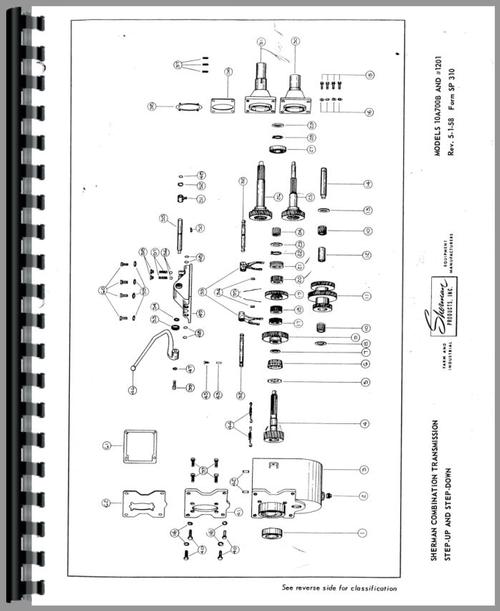 Service Manual for Ford 8N Sherman Transmission Sample Page From Manual