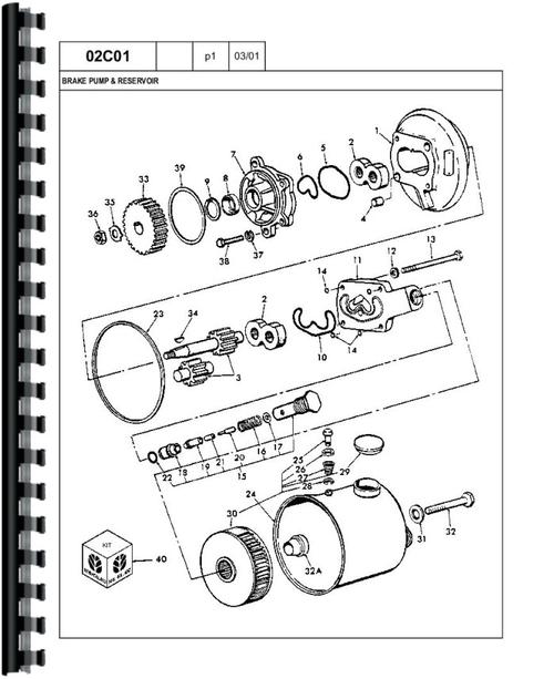 Parts Manual for Ford A66 Wheel Loader Sample Page From Manual