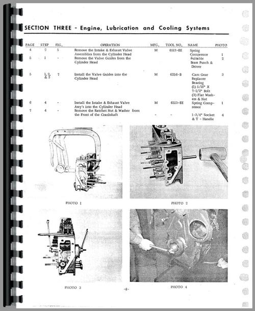 Service Manual for Ford Dexta Tractor Sample Page From Manual
