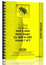 Parts Manual for Galion A-600 Grader