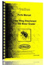 Parts Manual for Galion 160 Grader Attachment