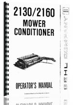 Operators Manual for Gehl 2160 Mower Conditioner