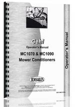 Operators Manual for Gehl MC1070 Mower Conditioner
