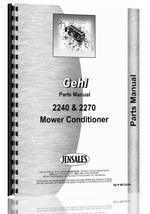 Parts Manual for Gehl MC2240 Mower Conditioner