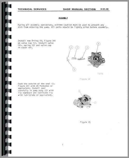 Service Manual for Galion 104 Grader Sample Page From Manual