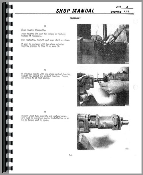 Service Manual for Galion 104A Grader Sample Page From Manual
