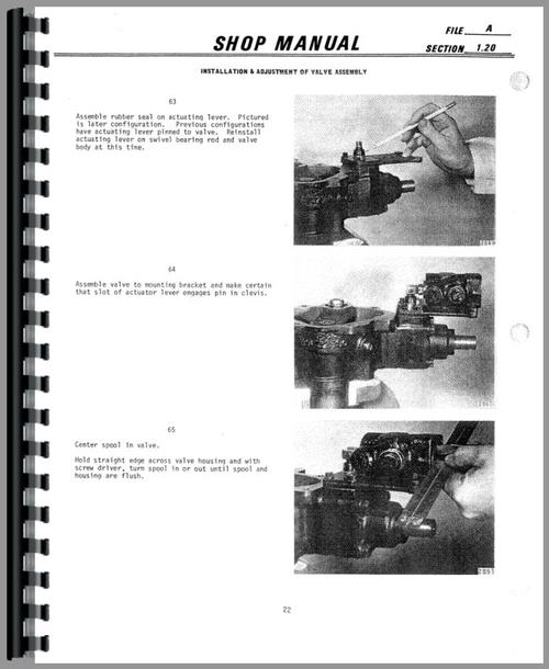 Service Manual for Galion 104C Grader Sample Page From Manual