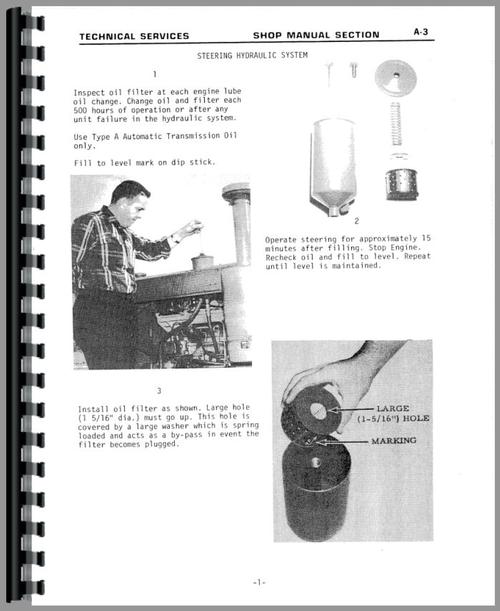 Service Manual for Galion 118 Grader Sample Page From Manual