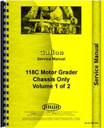 Service Manual for Galion 118C Grader