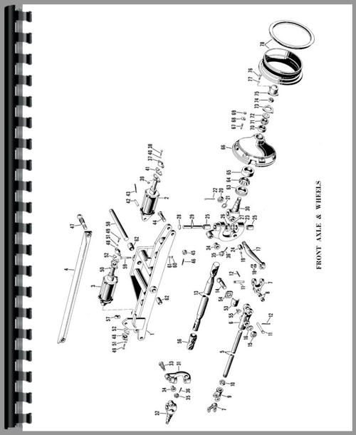 Parts Manual for Galion 450 Grader Sample Page From Manual