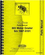Parts Manual for Galion 503 grader