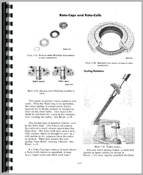 Service Manual for Galion 503A Grader IH Engine Sample Page From Manual