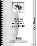 Parts Manual for Galion 503A Grader