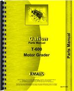 Parts Manual for Galion T-600 Grader