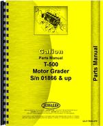 Parts Manual for Galion T-500 Grader