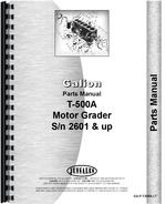Parts Manual for Galion T-500A Grader