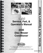 Service Manual for Gehl 2330 Disc Mower Conditioner
