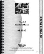 Operators Manual for Gehl HL3030 Skid Steer Loader