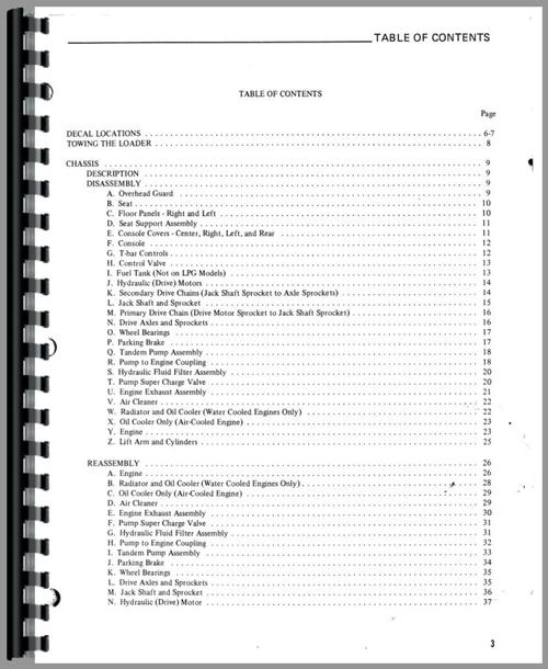 Service Manual for Gehl HL4400 Skid Steer Loader Sample Page From Manual