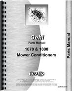 Parts Manual for Gehl MC1070 Mower Conditioner