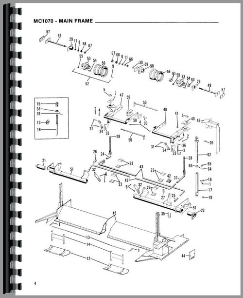 Parts Manual for Gehl MC1070 Mower Conditioner Sample Page From Manual
