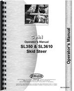 Operators Manual for Gehl SL3510 Skid Steer Loader
