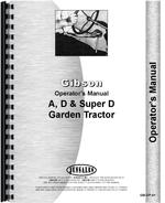 Operators & Parts Manual for Gibson D Tractor
