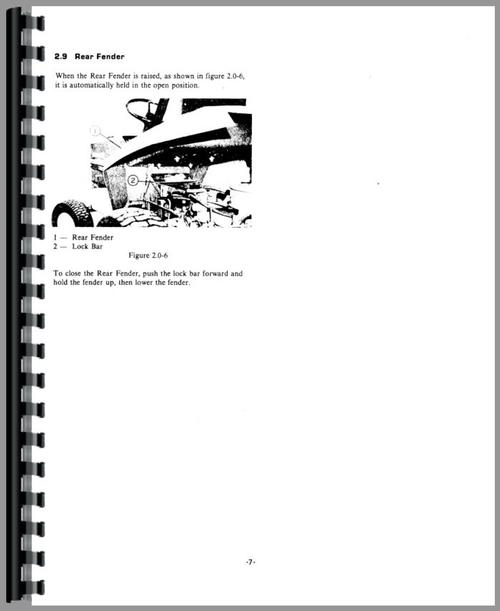 Operators Manual for Gravely 8127 Lawn & Garden Tractor Sample Page From Manual